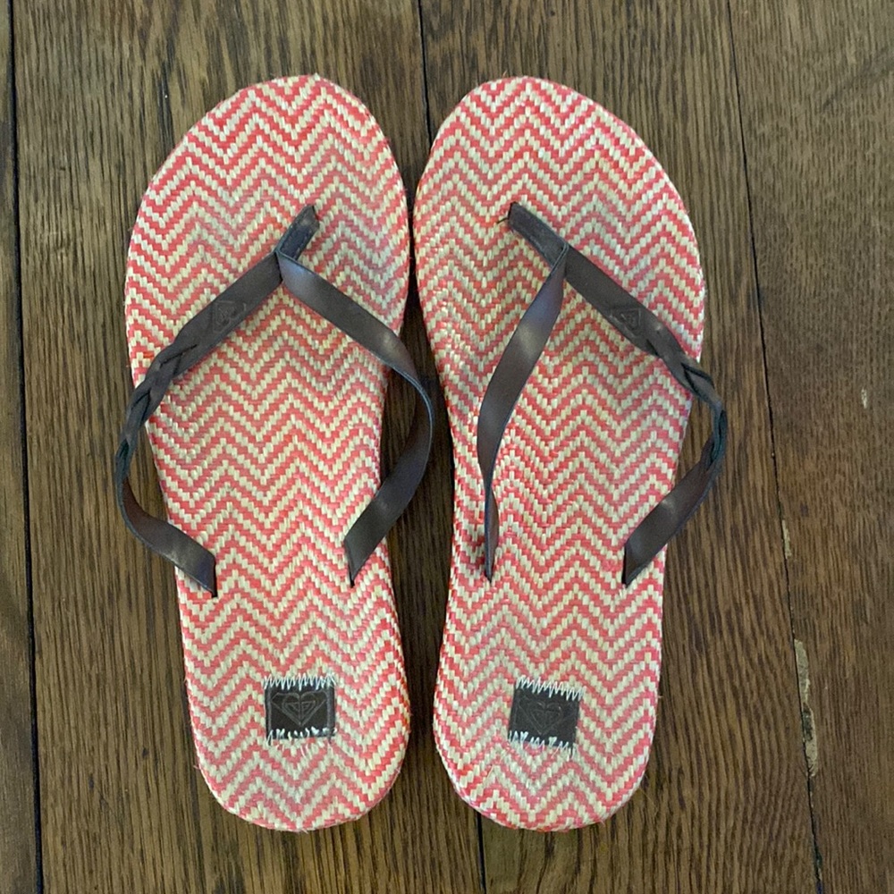 Roxy leather strap sandals